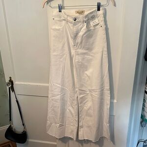 Madewell White Wide-Leg Jeans